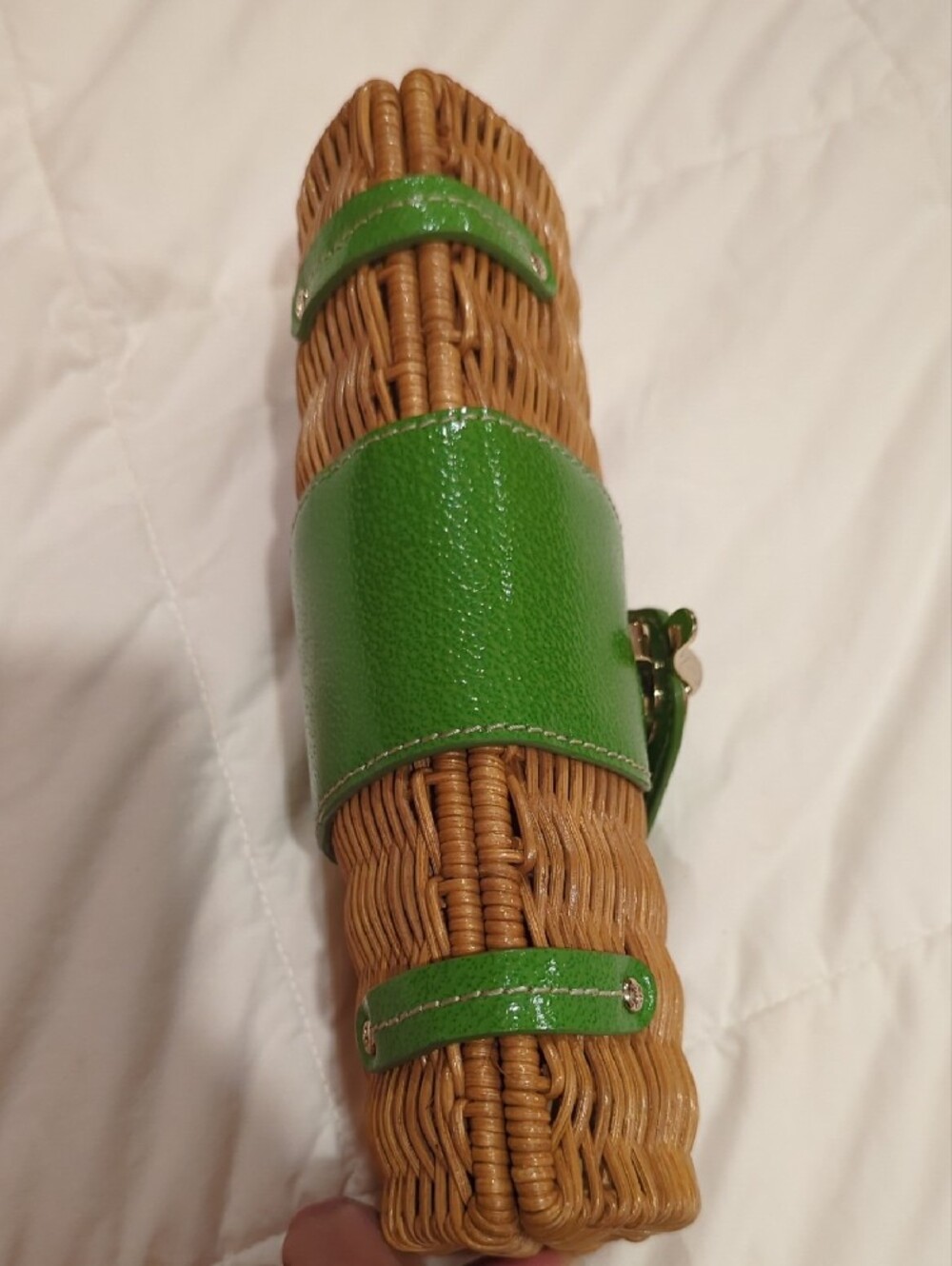 Kate Spade Woven Straw Clutch - Picture 7 of 8